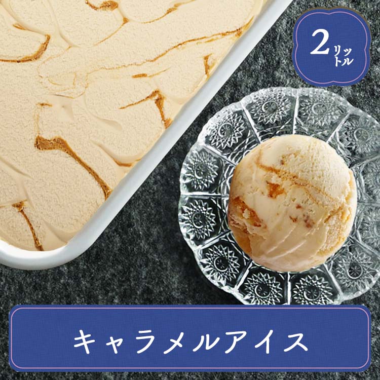 業務用アイス 森永 キャラメルアイス 2L アイスアイスクリーム 業務用  バルクアイス ラクトアイス スイーツ おやつ デザート  居酒屋 子供会 パーティー | 森永乳業