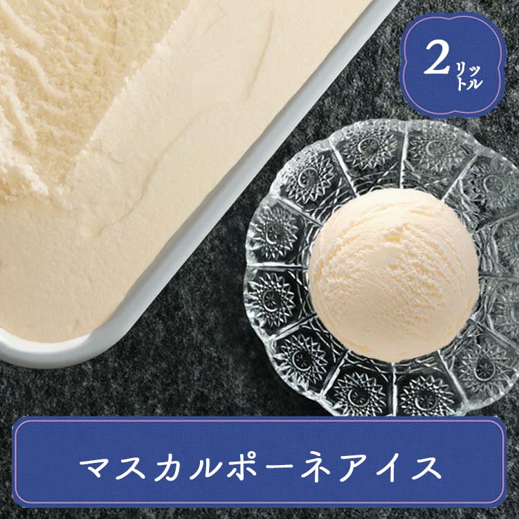 アイス 業務用アイス 森永 マスカルポーネ 2L アイスアイスクリーム 業務用 スイーツ おやつ デザート 食後 居酒屋 子供会 パーティー バルクアイス | 森永乳業