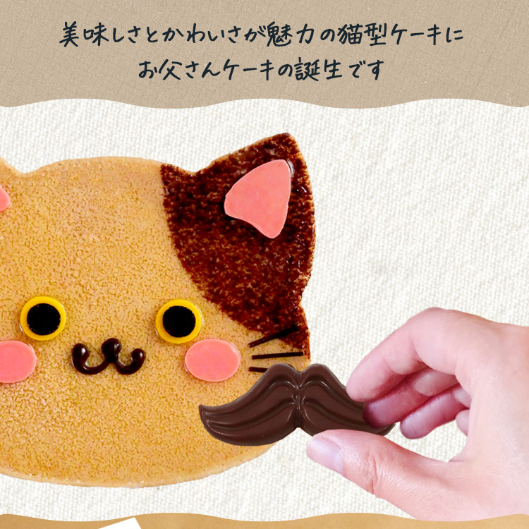 コーヒー チョコ ホールケーキ 猫ケーキ ブチ猫 送料無料