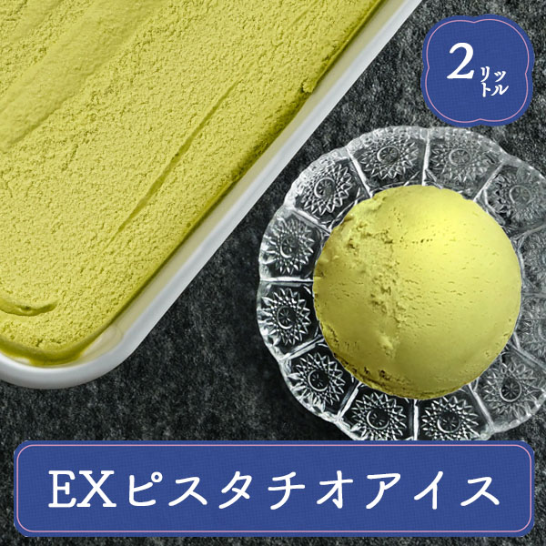 森永乳業 EXピスタチオアイス 業務用 ラクトアイス バルクケース 2リットル