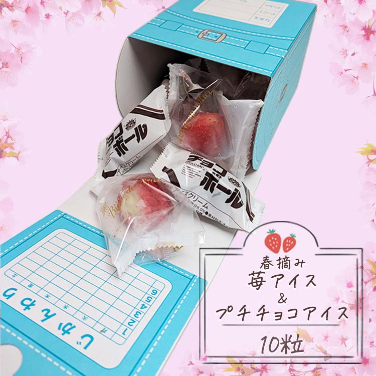 アイス スイーツ ランドセル 春摘み苺アイス＆プチチョコアイス 10粒 個包装 内祝い 入学 2026 御祝い 法人注文 まとめ買い 大量注文 プレゼント のし対応 |  | 01