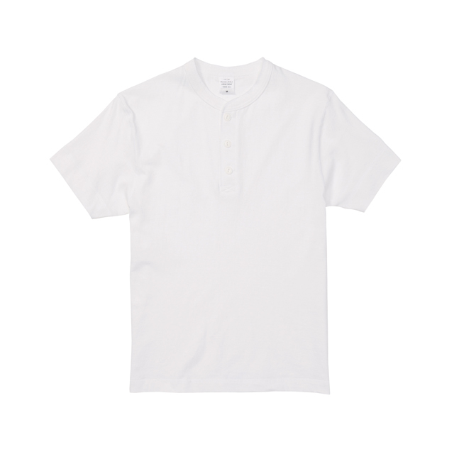 ヘンリーネック ティーシャツ メンズ tシャツ Tシャツ 無地 白 黒 グレー 半袖｜fc-wazaya｜02