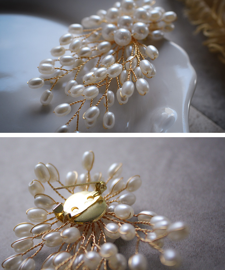 ブローチ ピン パール 卒業式 おしゃれ 花 入学式 結婚式 フラワー