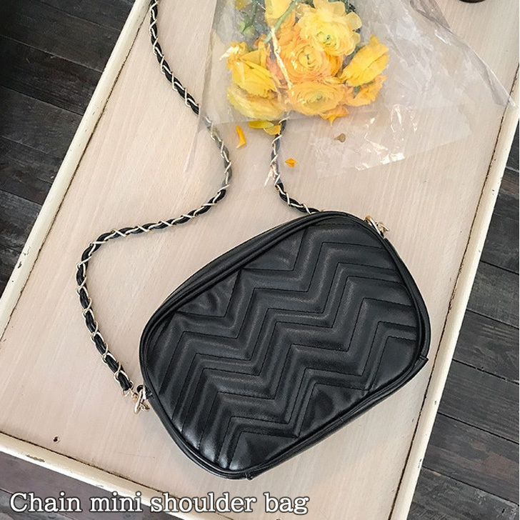 新品 シンプル 軽量 韓国 鞄 カバン カジュアル ポシェット チェーンバッグ miniministore 韓国ショルダーバッグ チェーンポシェット -靴