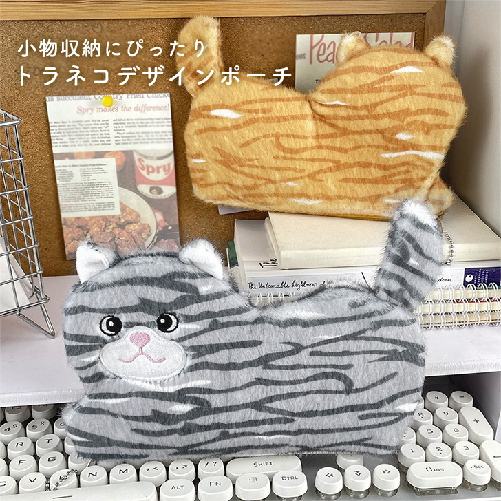 猫(ぬいぐるみ)＋猫(ポーチ)＋靴下＋ハンカチ＋ヘアクリップなど(15点セット) マルチポーチ ぬいぐるみ 猫 ねこ アニマル 動物 小物入れ かわいい