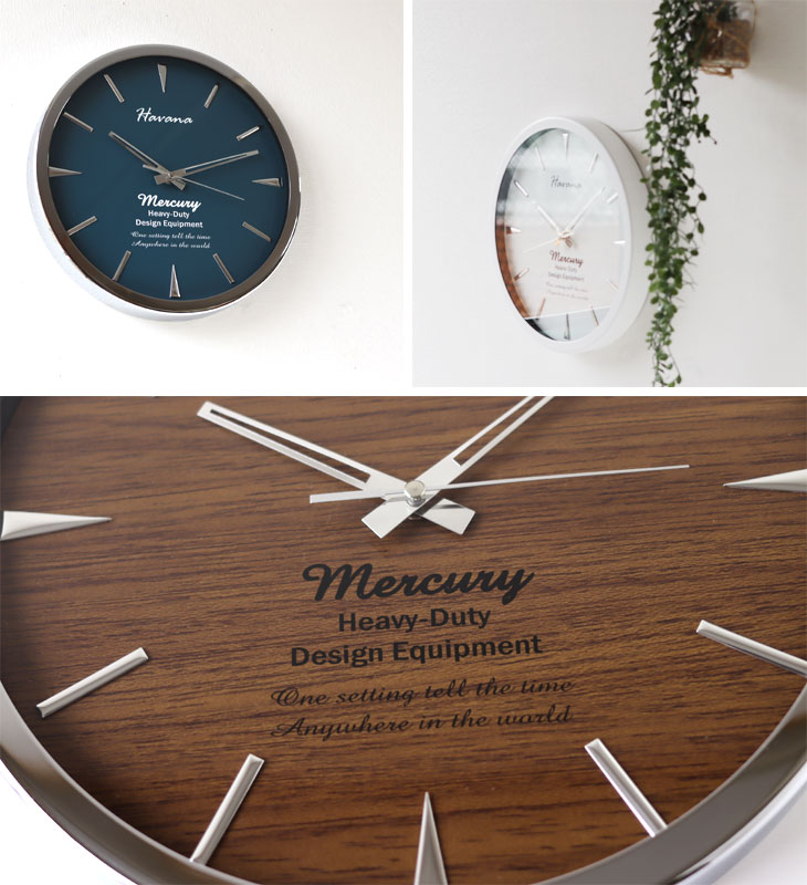 MERCURY マーキュリー ウォールクロック HAVANA（静か 静音 ベーシック