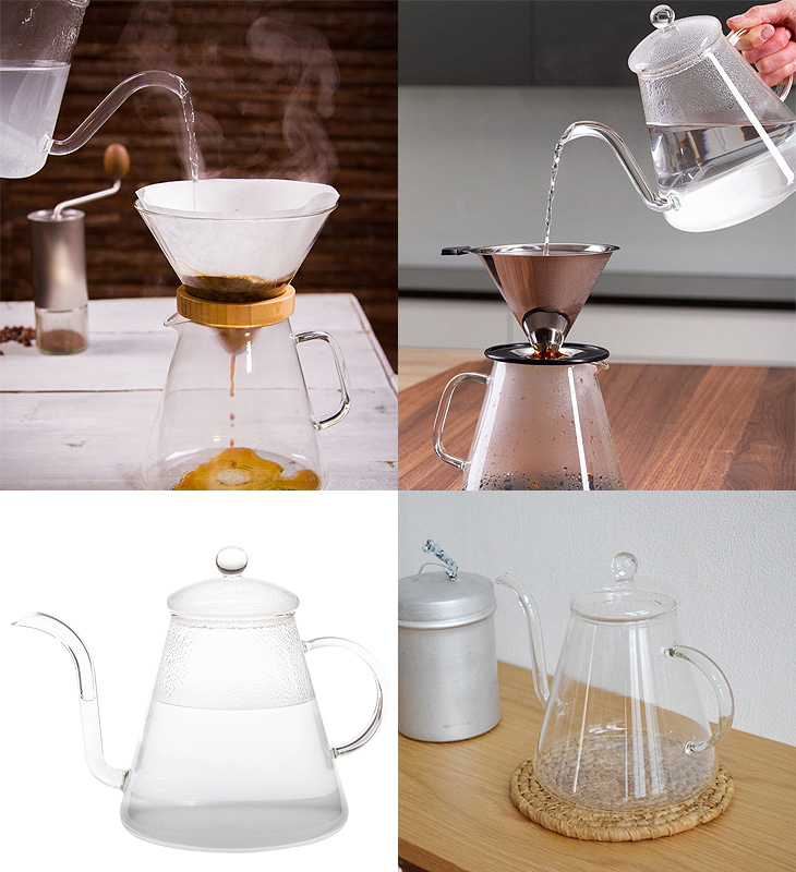 トレンドグラス ポアーオーバーカンネ（やかん trendglasJENA 直火