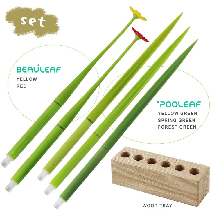 ZEUP DESIGN STUDIO POOLEAF BEAULEAF ボールペン SET（グリーン