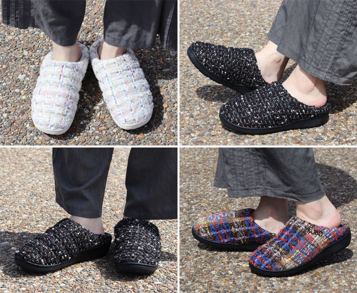 冬のサンダル SUBU CONCEPT TWEED（スブ スリッポン ツイード