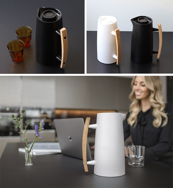 guzzini ガラスサーモポット RIVIERA63（ガラス魔法瓶 卓上ポット 保温