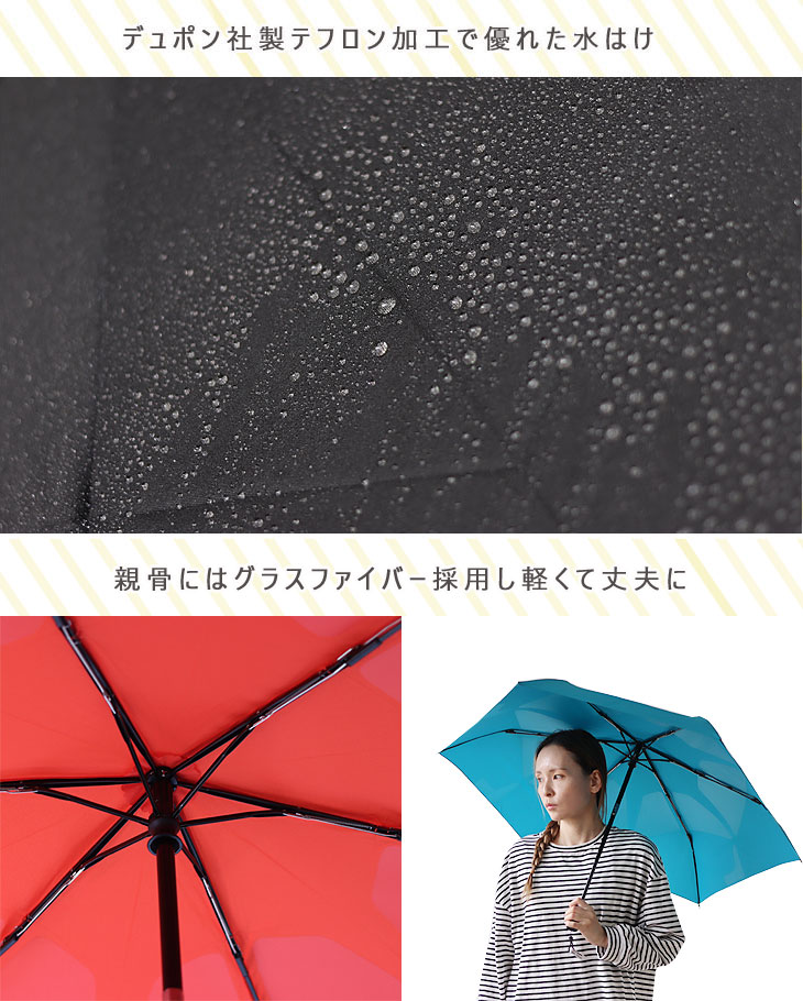 urawaza（ウラワザ） 折りたたみ傘 プレーン 55cm 自動開閉式（日傘
