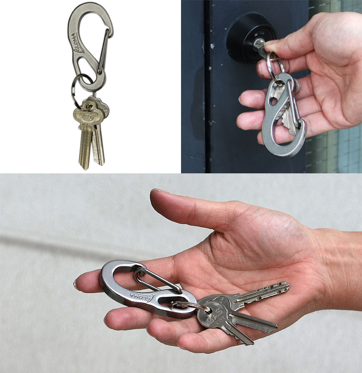 GLOMA グローマ カラビナ 1502（キーリング キーホルダー キーチェーン