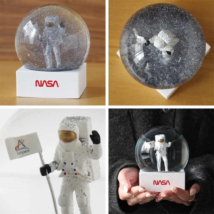 NASA SNOW GLOBE ナサ スノー グローブ（スノードーム 宇宙 オブジェ