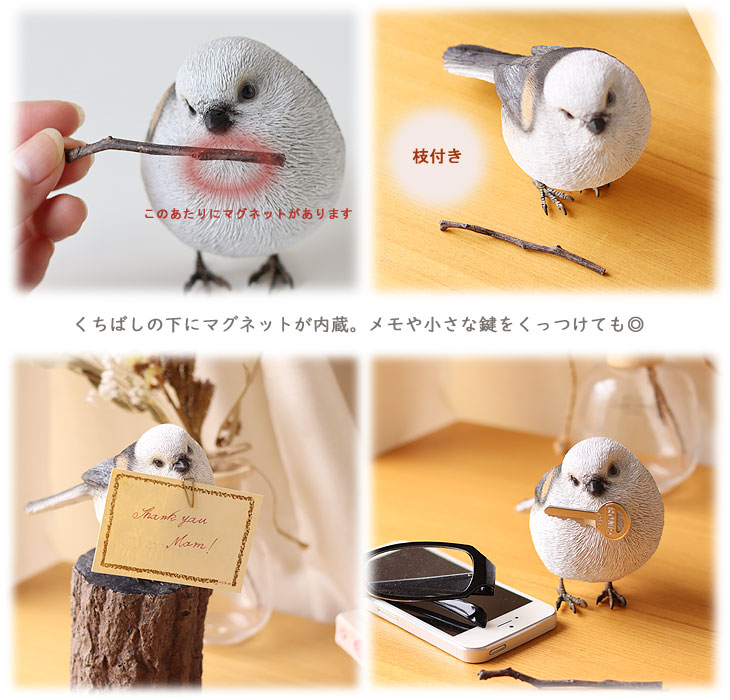 kikiページ　赤とピンクの薔薇アーチに３羽のシマエナガの置き型飾り 生産終了】【子ども130cm-140cm・膝丈】「キッズエプロンL