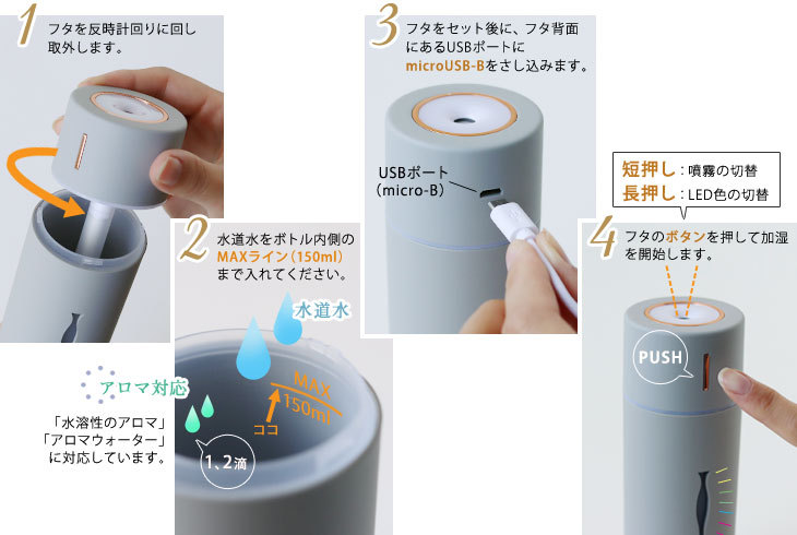 エレクトロラックス（Electrolux） 加湿器 MINI HUMIDIFIER ルビン
