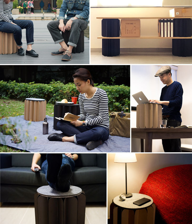 BOOKNITURE ブックニチュア（スツール オットマン テーブル 本型