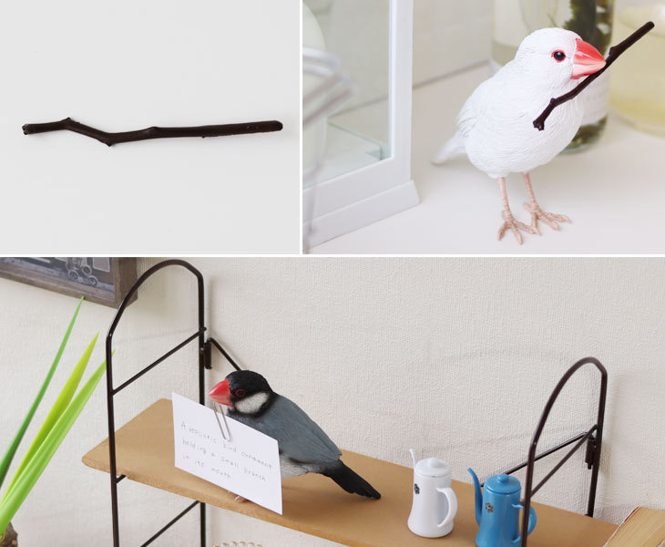 magnet バーディ ビル スパロー（鳥の置物 リアルな鳥 ペット