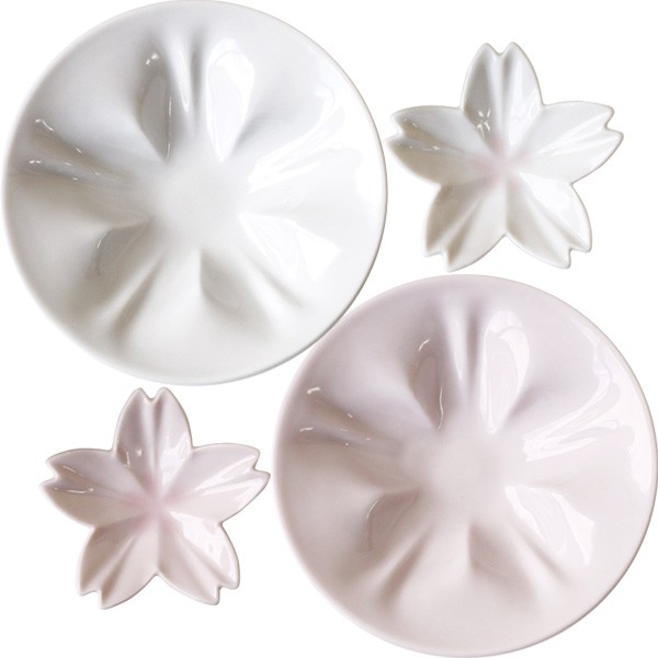 hiracle ひらくる さくら小皿 さくら豆皿各2枚セット（桜 陶器 ギフト