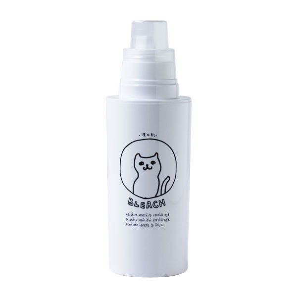 素地のナカジマ SO-Q STYLE NECO LAUNDRY ネコ ランドリー 詰め替え用ボトル 500ml（液体洗剤 容器 白 キャット 柔軟剤 漂白剤 オシャレ ソープ リフィル） |  | 03
