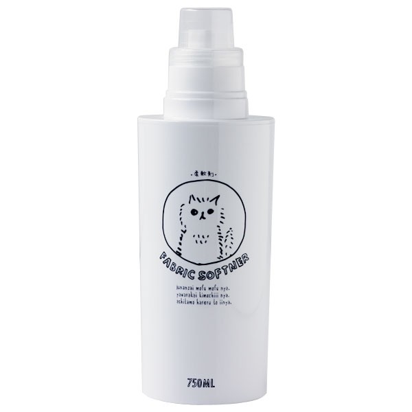 素地のナカジマ SO-Q STYLE NECO LAUNDRY ネコ ランドリー 詰め替え用ボトル 750ml（液体洗剤 容器 白 キャット 柔軟剤 漂白剤 オシャレ ソープ リフィル） |  | 02