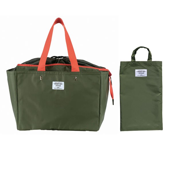 HEMING'S（ヘミングス） カラーコンビバスケットバッグ（エコバッグ
