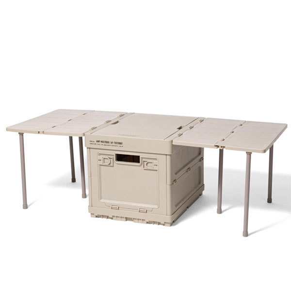 AMP MULTIBOX マルチボックス(キャンプ アウトドア 簡易テーブル マルチボックス 収納ボックス ストック収納 コンパクト ...