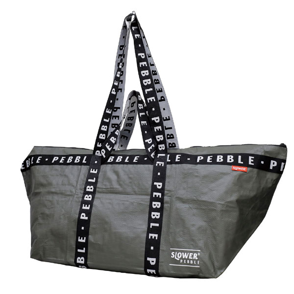 SLOWER PEBBLE MEGA TOTE ペブル メガトート（ビニールバッグ 折りたたみバッグ 旅行バッグ レジャー スーツケース 衣類収納 ランドリーバッグ） | SLOWER | 01