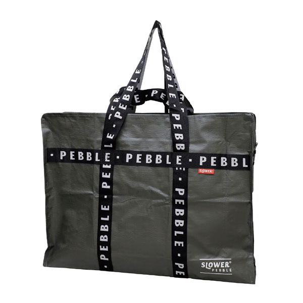 SLOWER PEBBLE SQUARE BAG 6045 ペブル スクエアバッグ（ビニールバッグ 折りたたみバッグ 旅行バッグ レジャー スーツケース 衣類収納 ランドリーバッグ） | SLOWER | 01