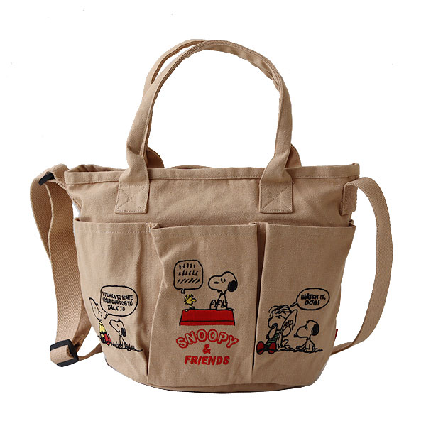 ルートート デリ ポケッツ ピーナッツ（スヌーピー SNOOPY PEANUTS カバン コットンバッグ サブバッグ ランチバッグ） | ROOTOTE | 03