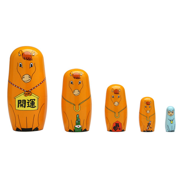 マトリョーシカ風キャラクターセット DETAIL（ディテール） マトリョーシカ MIDORI KOMATSU × DETAIL（ネコ