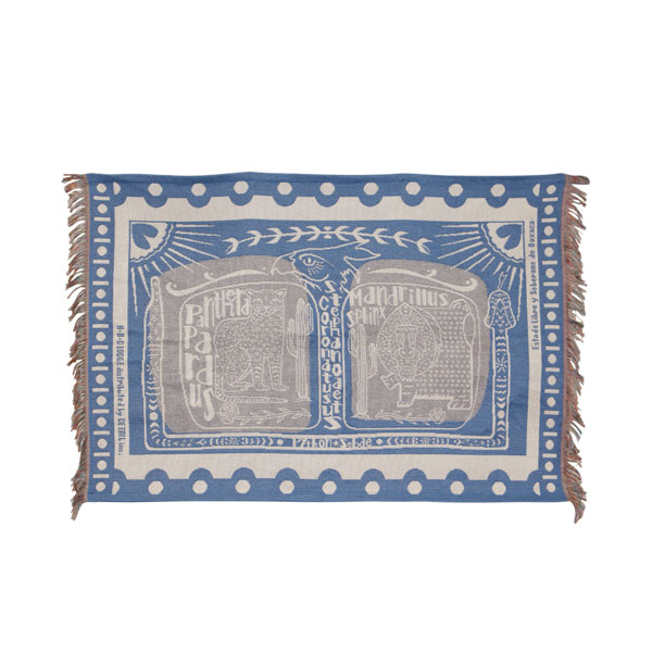 OAX Throwket オアハカ スローケット SMALL（ブランケット マット メキシコ ウッドカービング マンドリル カリフォルニア グリズリーベア 市松模様） | DETAIL | 01