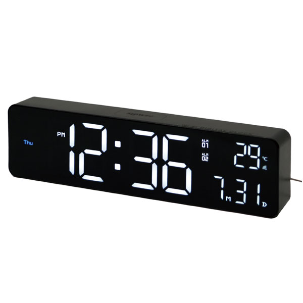 SLOWER LED Wi-Fi CLOCK Bueno（WiFiクロック 掛け時計 置時計
