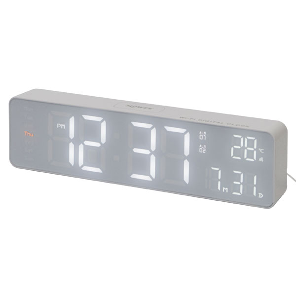 SLOWER LED Wi-Fi CLOCK Bueno（WiFiクロック 掛け時計 置時計