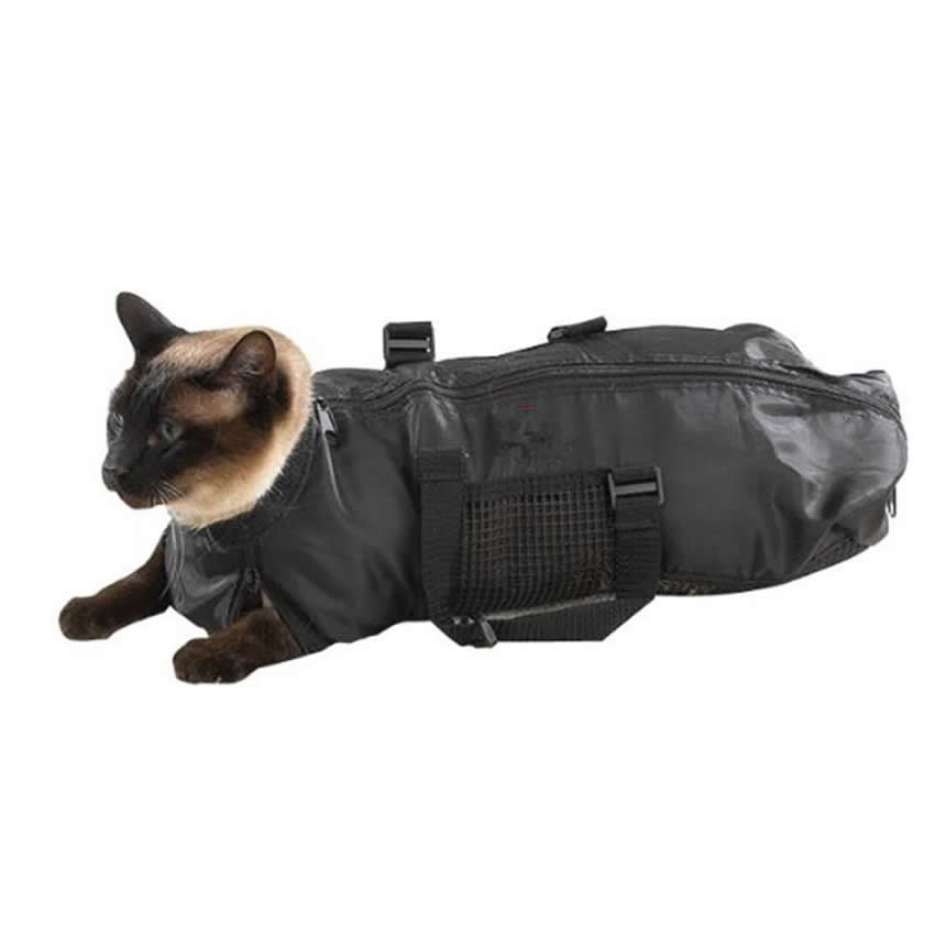 キャットバッグ Sサイズ 猫袋 爪切り 耳掃除 お風呂 シャンプーなどに便利 メッシュ 清潔 ペット用品 ストレス軽減 動物のケアー時 快適 移動時 CATBAG-S |  | 01