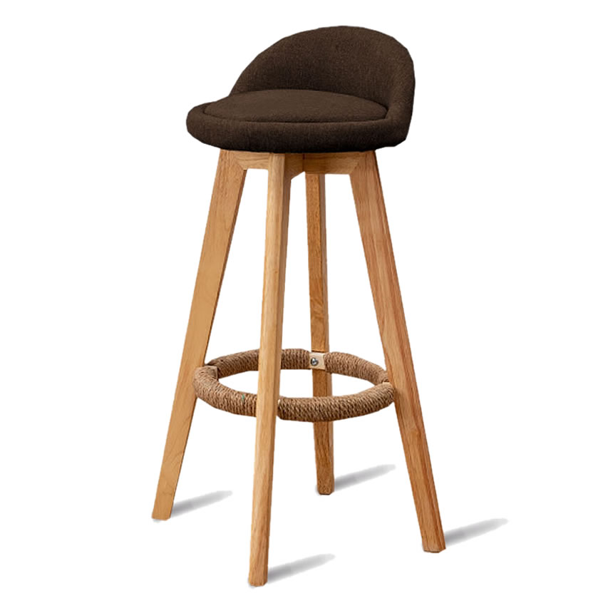 モダンカフェスツール カウンターチェア 73cm 布製 肉厚クッション