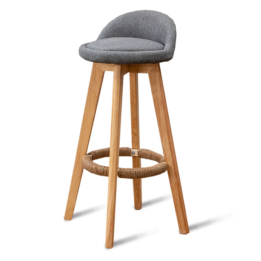 モダンカフェスツール カウンターチェア 73cm 布製 肉厚クッション