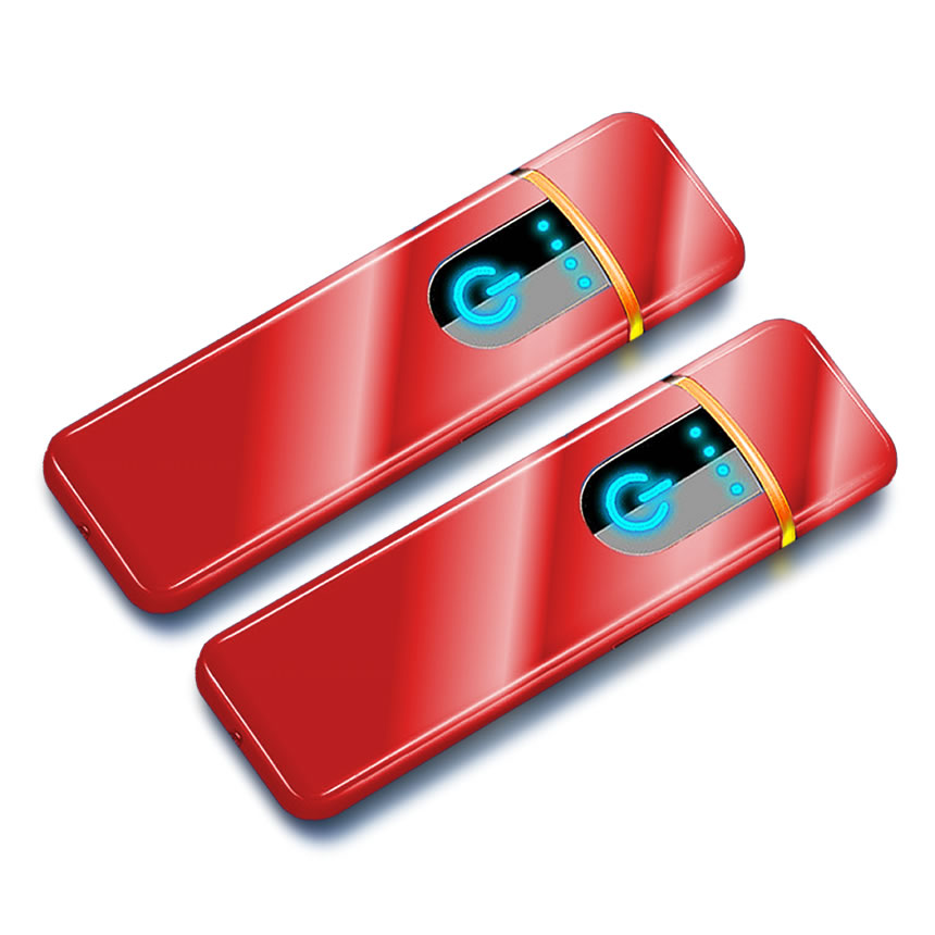 2個セット 電子ライター USB ターボライター プラズマライター 充電 アーク コンパクト USB充電式 プラズマ ライター 小型 ガス オイル 不要 防風 DERAI｜fcl-plus｜02