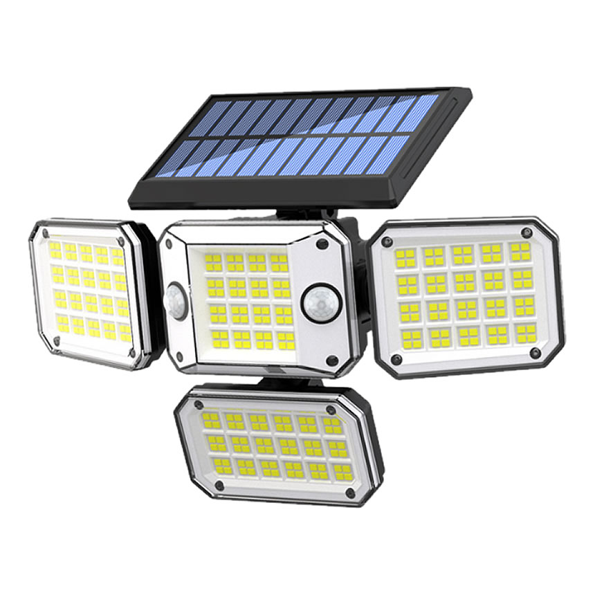 296LED センサーソーラーLEDライト ガーデンライト 4面式 究極ライト 屋外 明るい 庭 照明 人感センサー 防水 広角 リモコン 296LED |  | 02