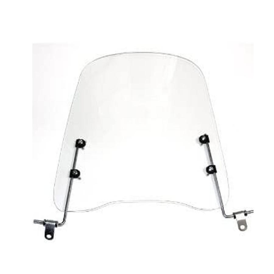 5個セット バイク用 ウインドスクリーン 取付簡単 原付 スクーター バイク 風防 雨 雪 虫 高さ42cm 厚さ3ｍｍ カスタム 快適 疲労軽減 透明 SUCSUC_4