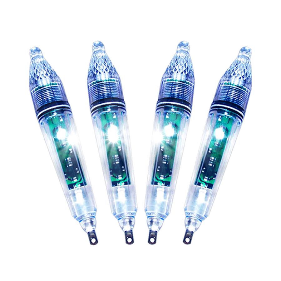 集魚灯 4本セット 17cm 青色 水中 集魚ライト LEDライト 青色