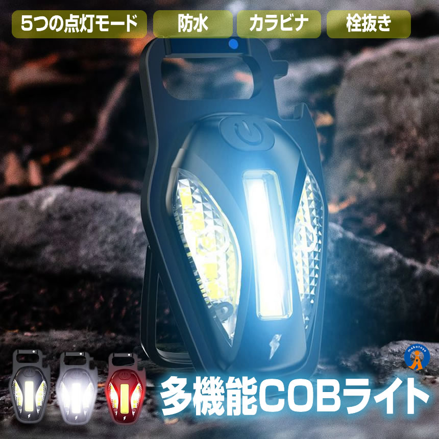 5個セット COBライト 超高輝度ミニ 充電式 懐中電灯 多機能 ワーク