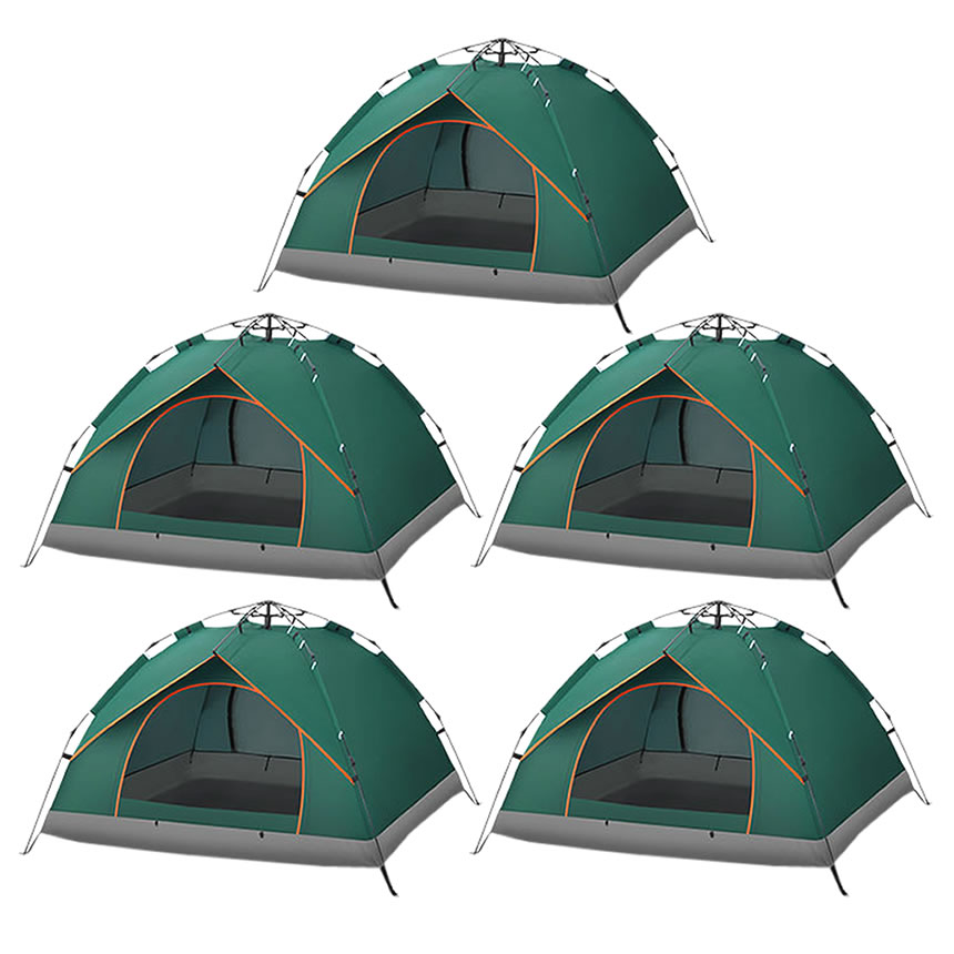 5個セット ワンタッチテント フルクローズ 4人用 3人用 テント 
