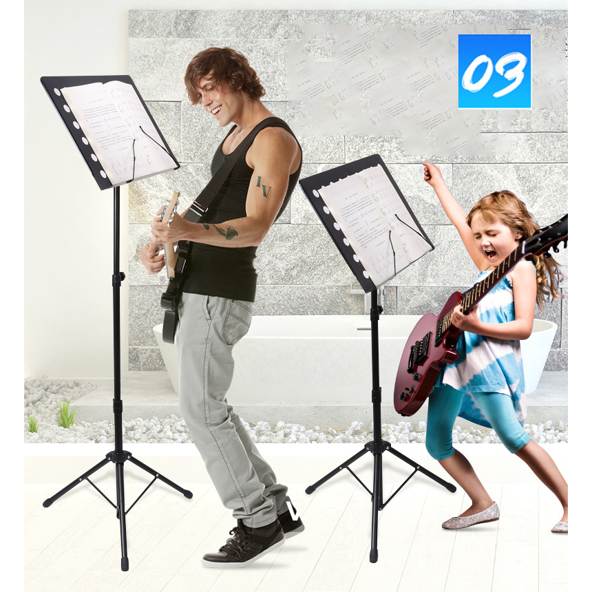 Amazon.co.jp: 譜面台 高さ170cm 角度調節可能 マットブラック