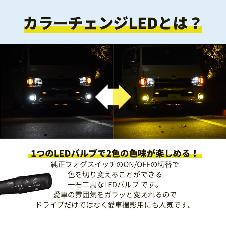 最大63%OFFクーポン LEDフォグランプ イエロー 2色 ホワイト ハイエース 200系 FOG 白 フォグライト フォグ灯 後期  H16.8〜H24.4LEDバルブ LUMRAN EZ 正規品 discoversvg.com