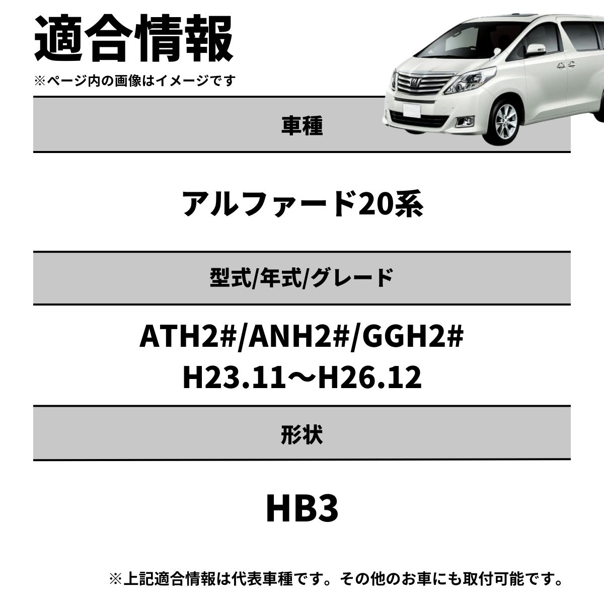 fcl. アルファード 20系 20アルファード ヘッドライト led バルブ HB3