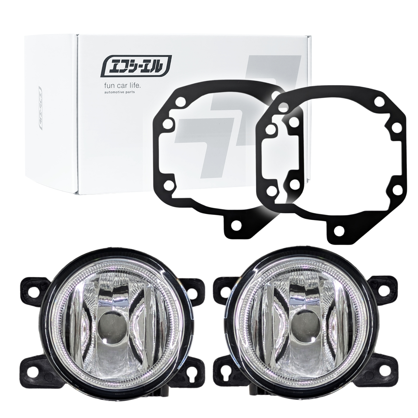 トヨタ純正 フォグランプレンズとfclバイカラーledバルブセット 2色