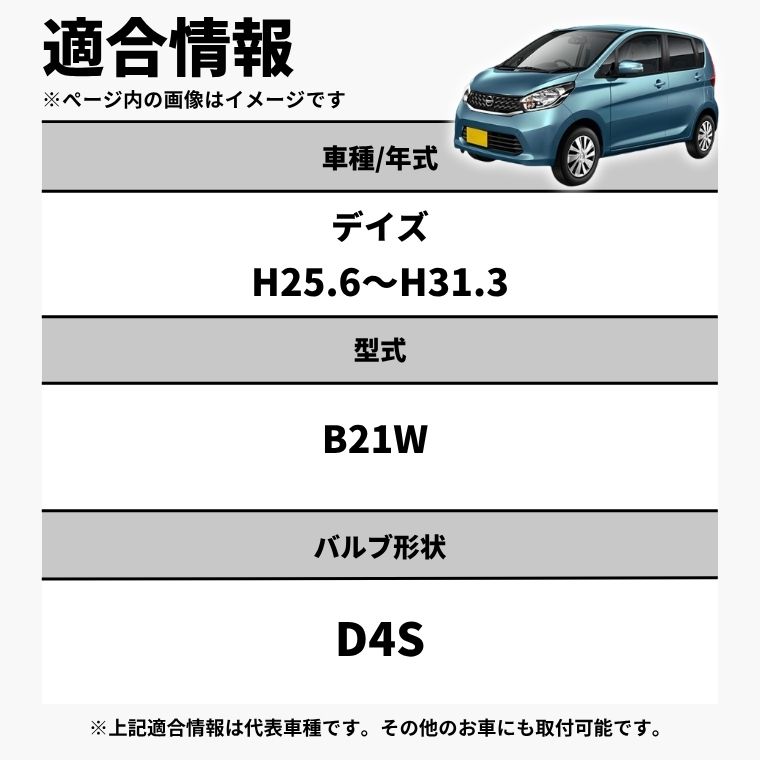 fcl. d4s led デイズ B21W H25.6〜H31.3 ledヘッドライト hid ポン付け