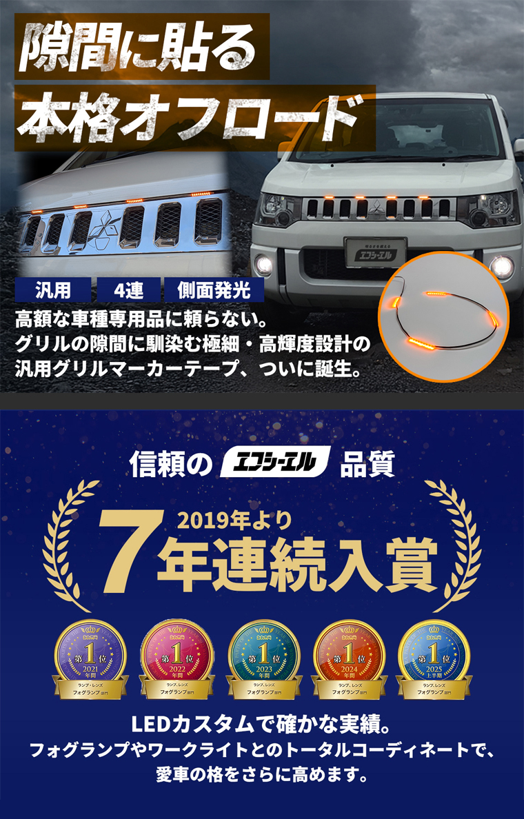 汎用グリルマーカーLEDテープ