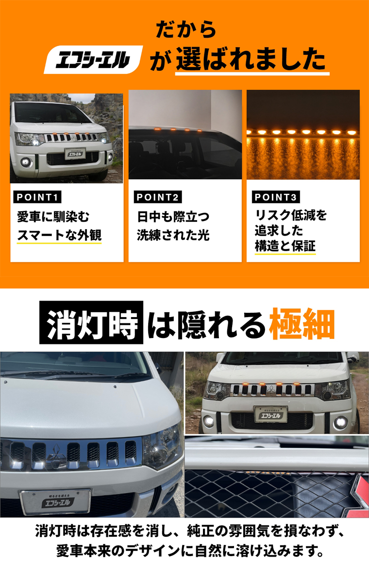 交換用ボンネットライトの比較