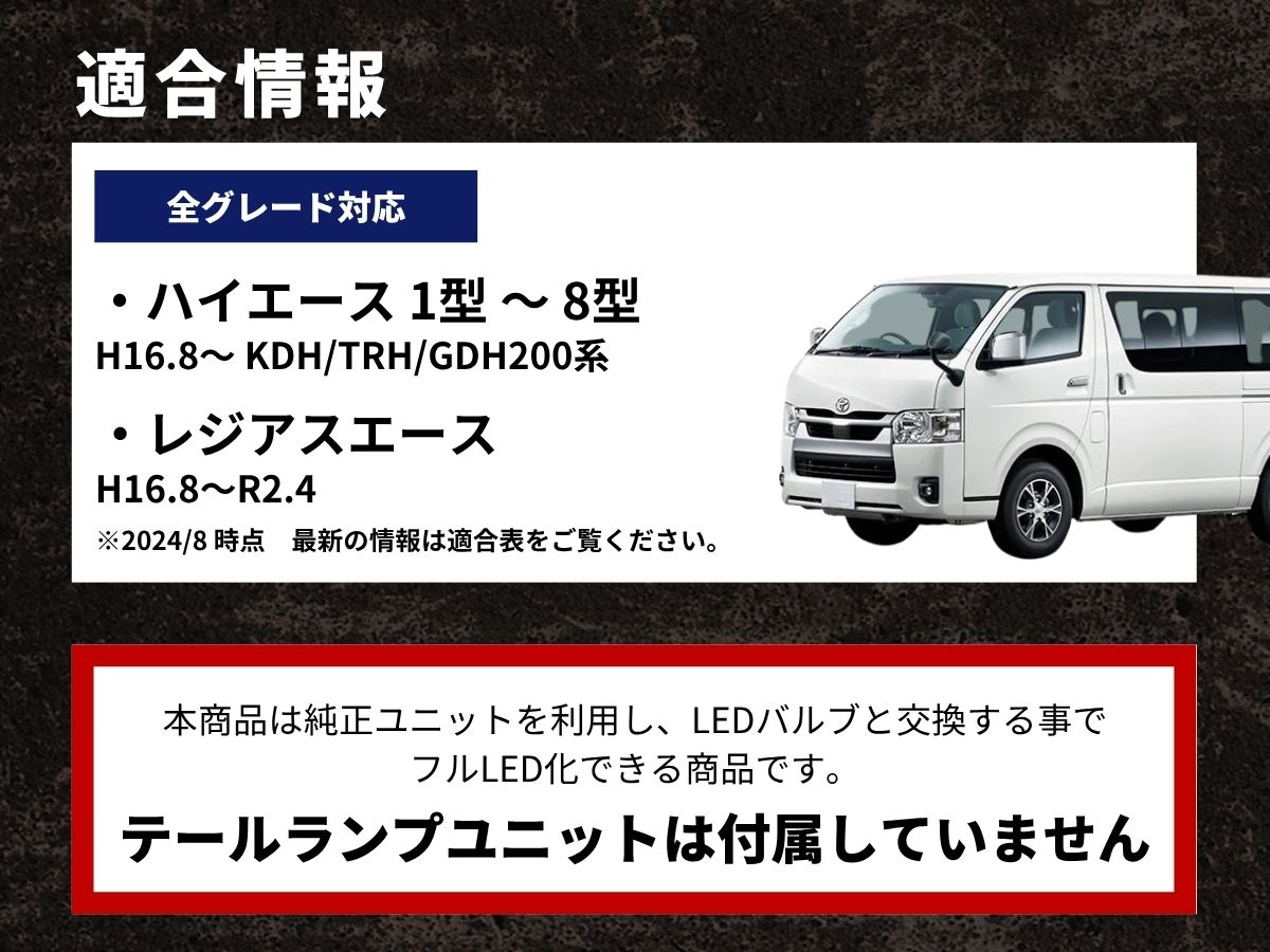 ハイエース用 テールユニット